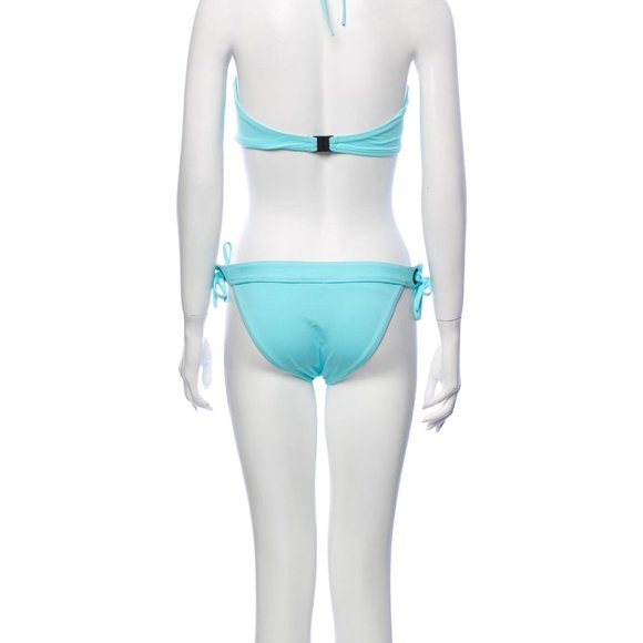 REDUCED NWT Proenza Schouler Swimsuit Bikini AQUA BLUE L - Picture 3 of 3
